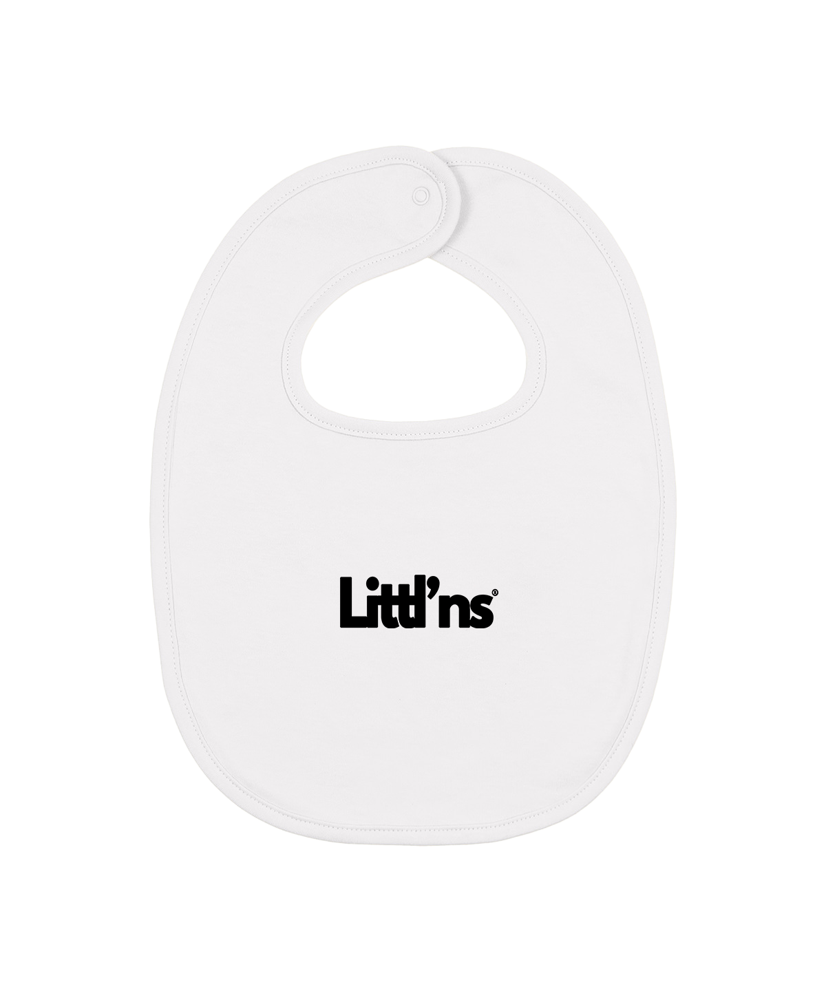 Littlns™ Logo Bib - White