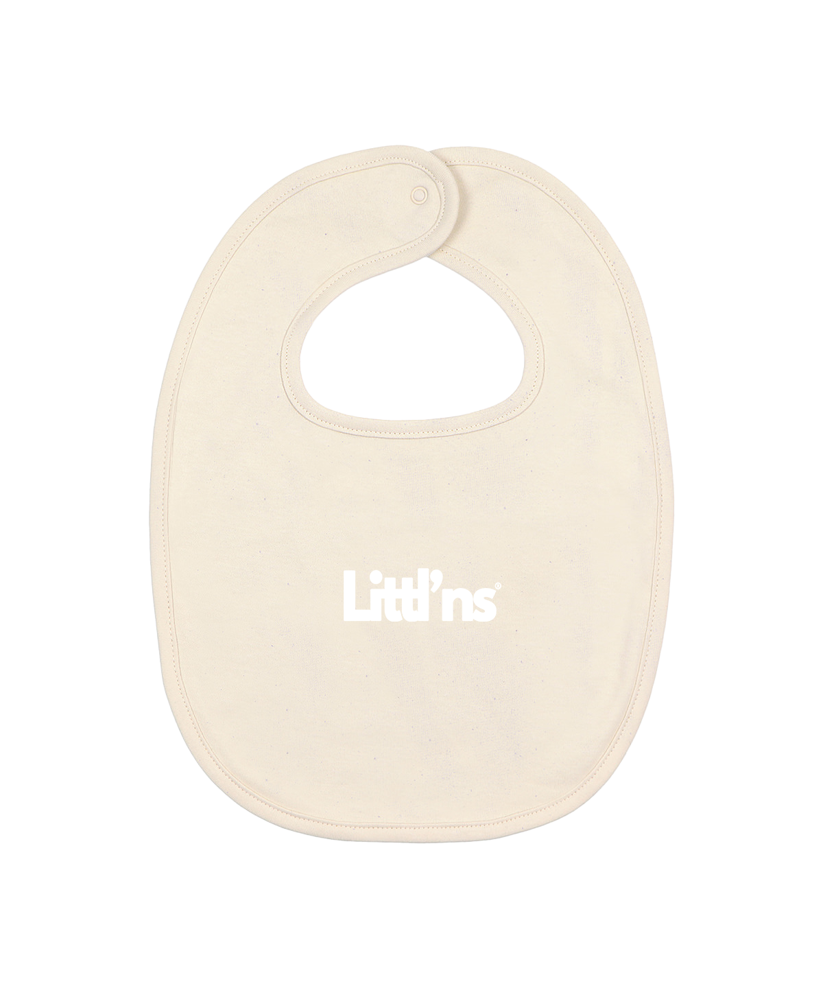 Littlns™ Logo Bib - Ecru