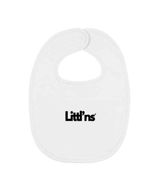 Littlns™ Logo Bib - White